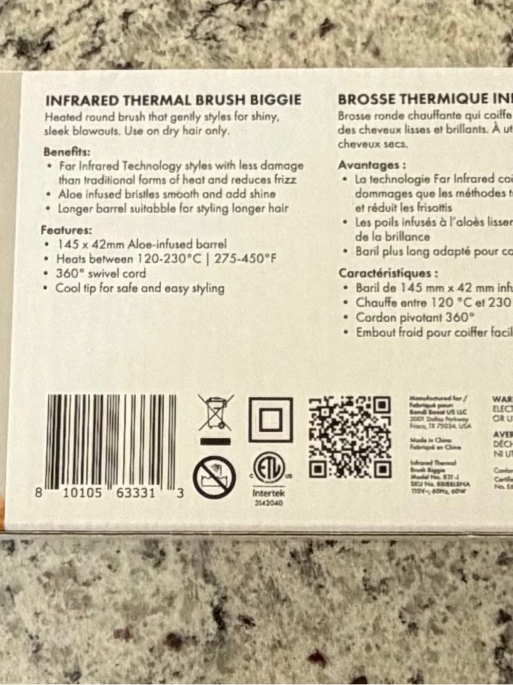 Bondi Boost Long Barrel Infrared Thermal Brush - New